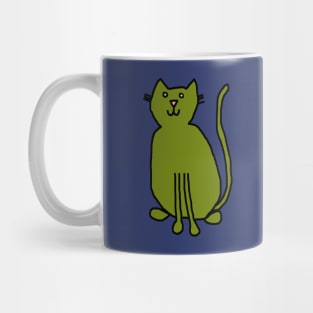 Green Cat Mug